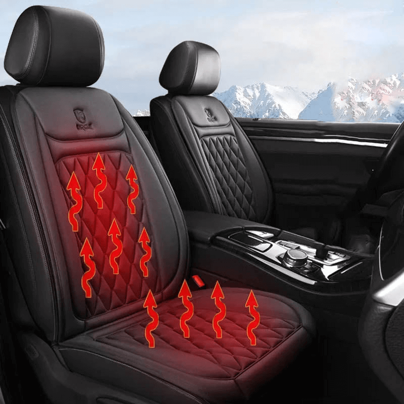 BowLift | Heated Car Seat Cover | 30°C–65°C Digital Temperature Regulation | 12V/24V Dual-Voltage Input | Integrated Overheat Protection Circuitry | Reinforced High-Density Cotton Textile