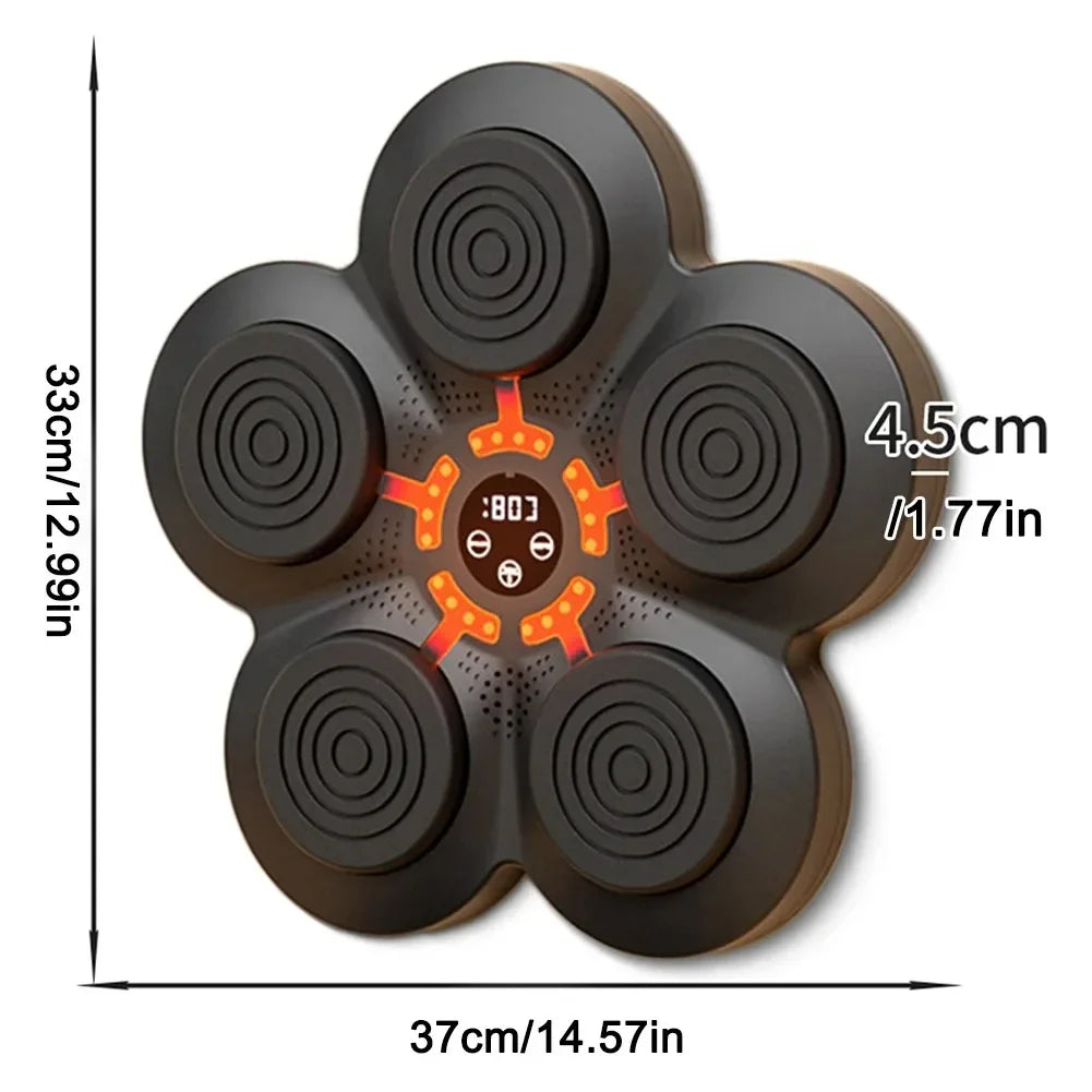 BowLift | RhythmBox Wall Trainer – Smart Bluetooth Boxing Machine with Music & LED Reaction