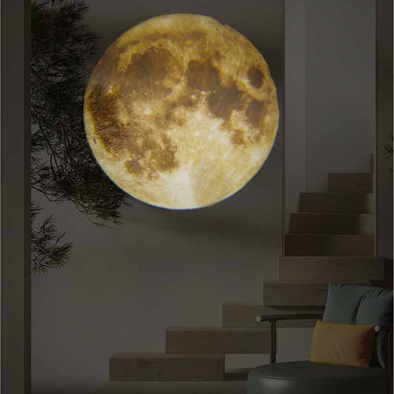 BowLift | Earth & Moon Projector Lamp | LED Night Light | Cosmic Ambiance with Multiple Modes