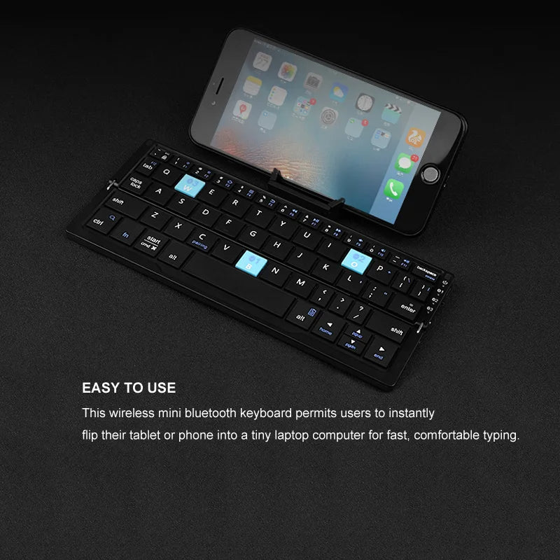 BowLift | Foldable Bluetooth Keyboard with Magnetic Stand for Tablets