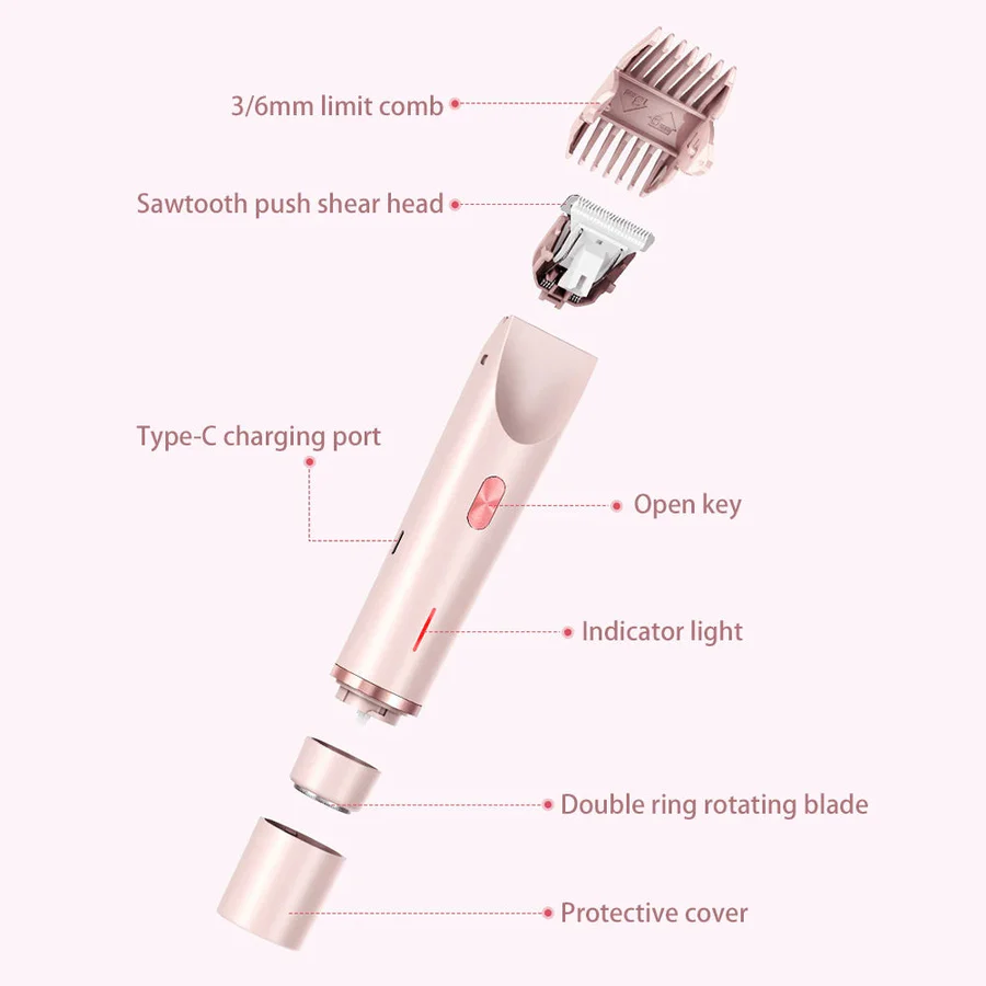 BowLift | Gentle Electric Hair Trimmer for Women
