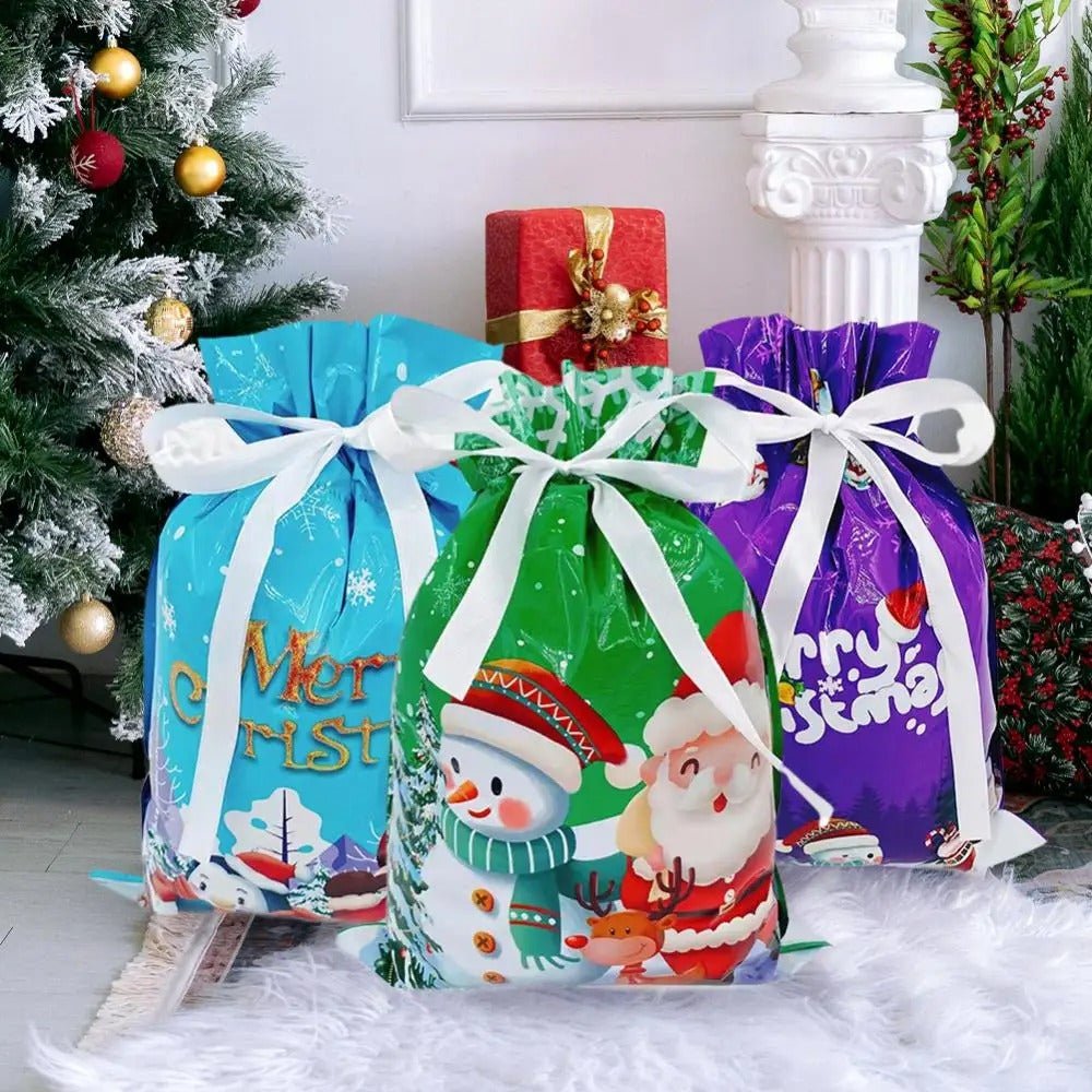 BowLift | Drawstring Reusable Christmas Gift Bags - Gift Packaging Bag Christmas Decorations