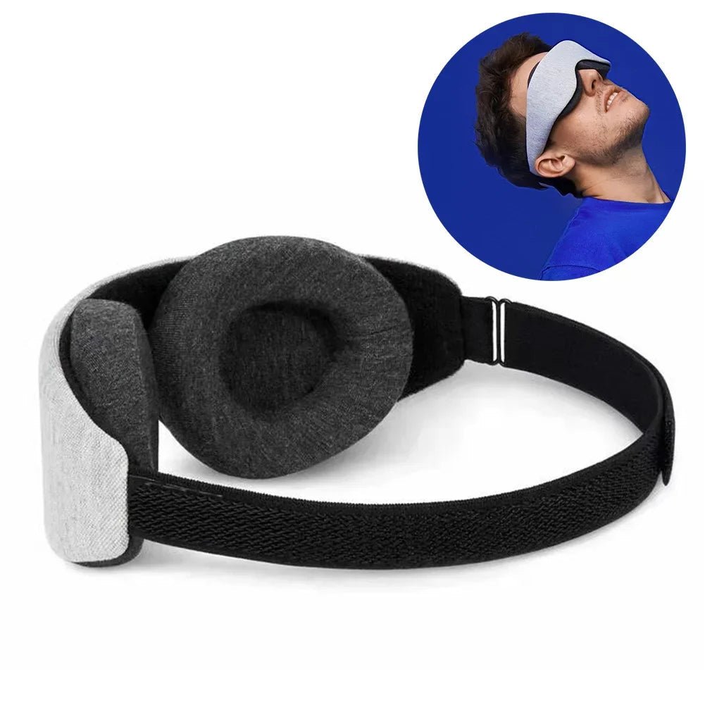 BowLift | DreamFoam 3D – Memory Foam Sleep Mask with Adjustable Eye Cups