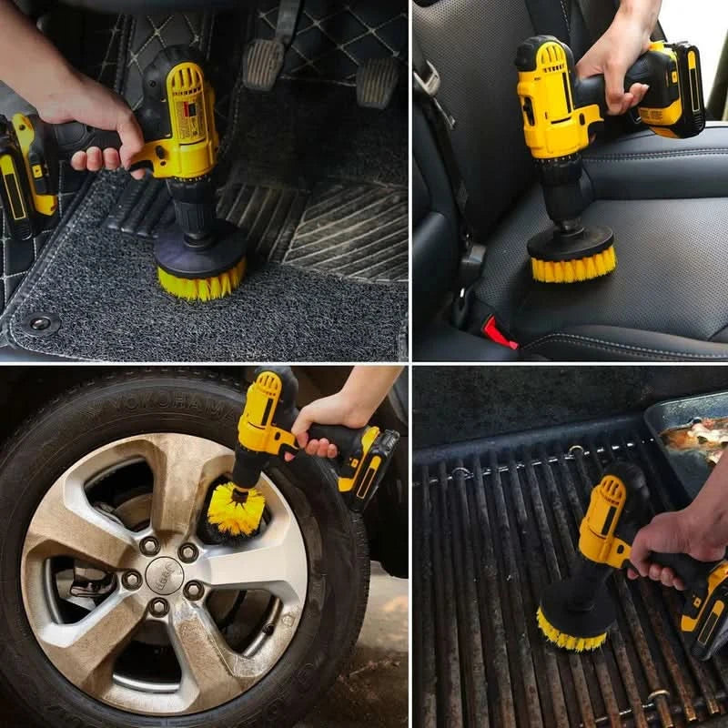 BowLift | 3-Piece Drill Brush Cleaning Attachment Set