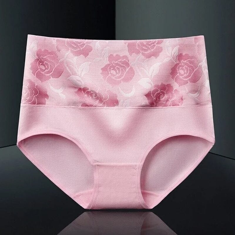 BowLift | High Waist Cotton Print Flower Briefs