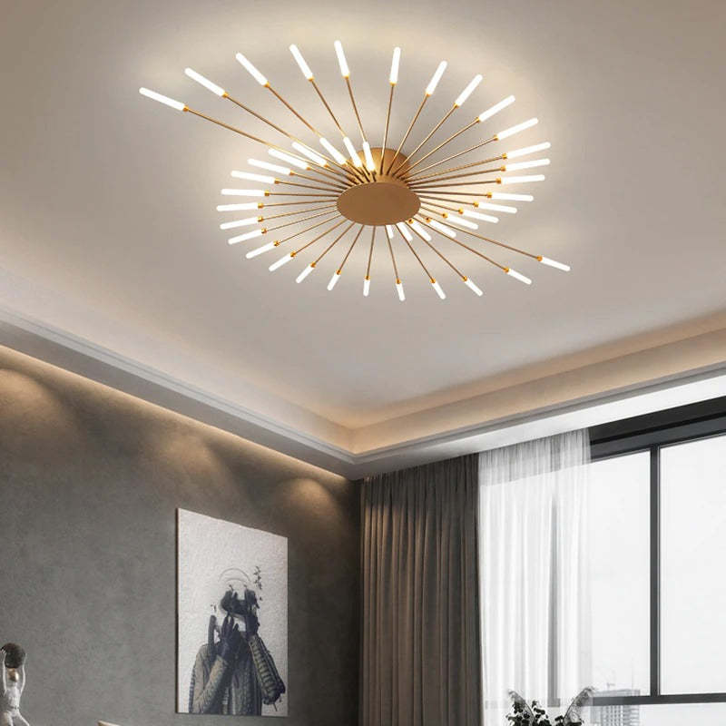 BowLift | GlowHaven - Sleek Ceiling Lamp for Home Spaces