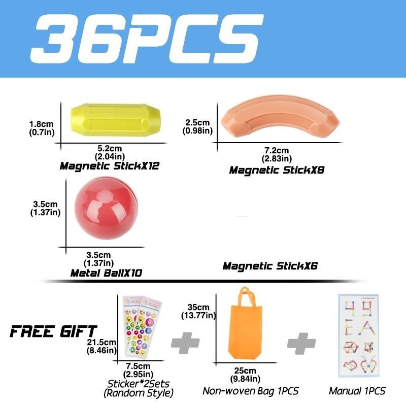 BowLift | Educational Magnet Building Blocks Toy Set