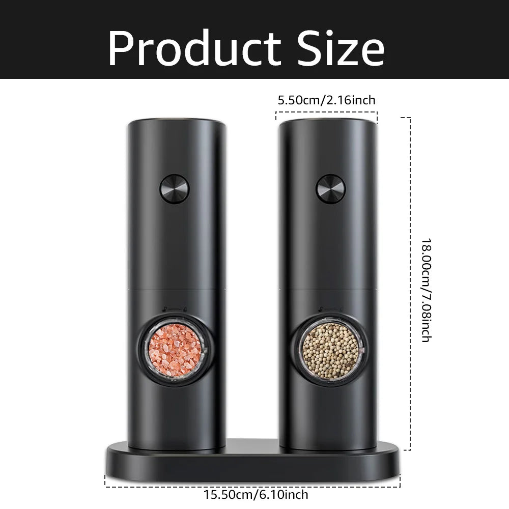 BowLift | Electric Pepper and Salt Grinder Set - SpiceLite