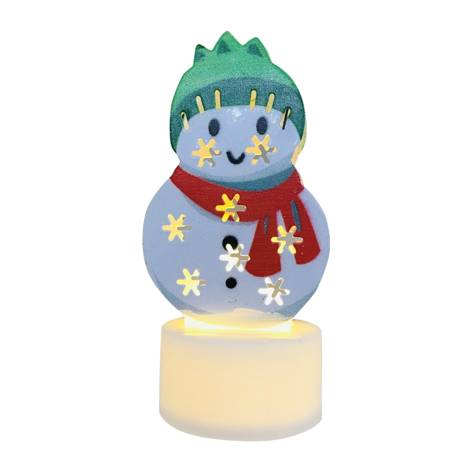 BowLift | Electronic LED Christmas Candle Lamps - Set of 10 – Adorable Santa, Snowman & Tree Night Lights for Festive Home, Party, & Garden Décor