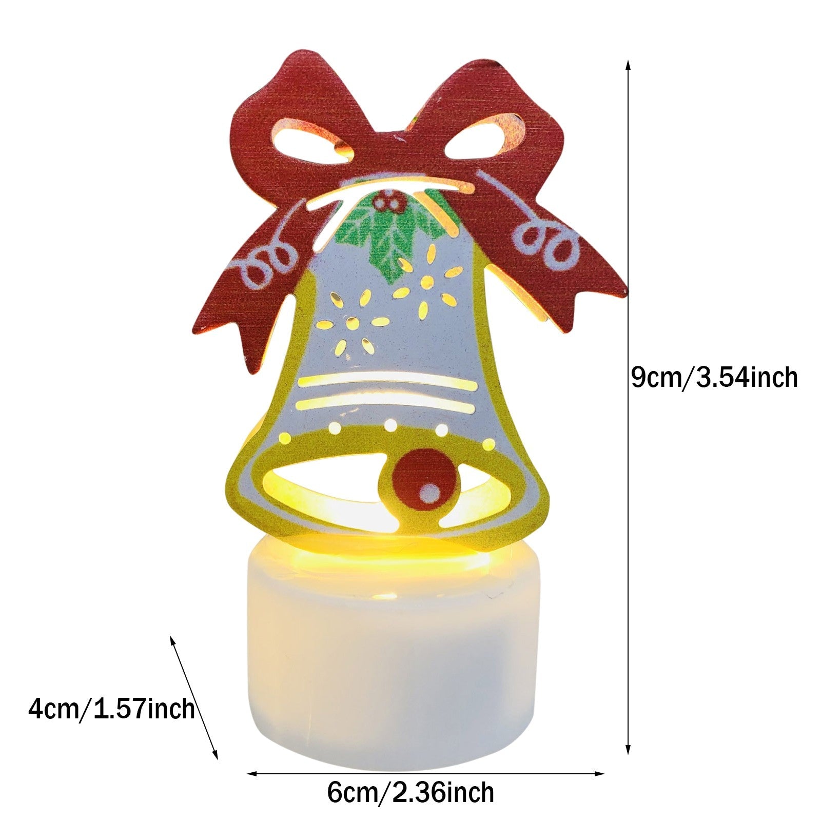 BowLift | Electronic LED Christmas Candle Lamps - Set of 10 – Adorable Santa, Snowman & Tree Night Lights for Festive Home, Party, & Garden Décor