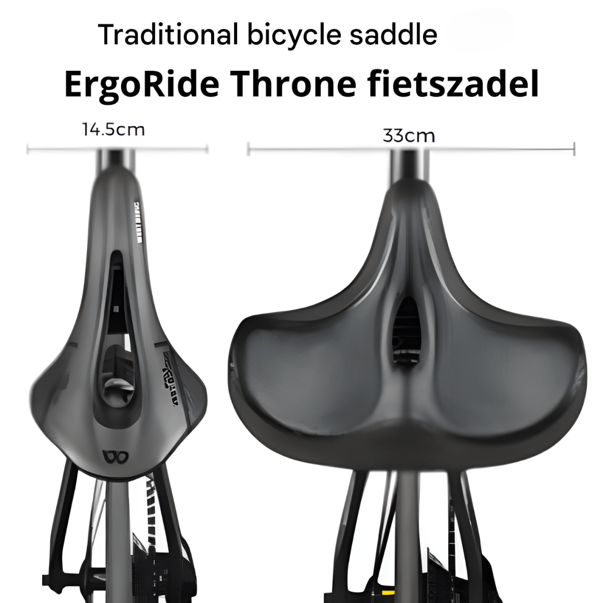 BowLift | Ergorid Thron Bicycle Saddle – Ergonomic, Weatherproof Comfort for Men & Women
