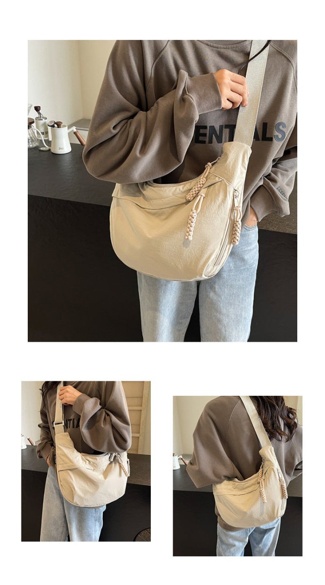 BowLift | EVERCARRY – Nylon Shoulder Bag with Smart Compartments for Everyday Use