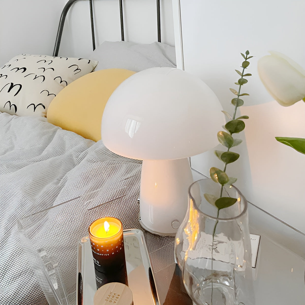 BowLift | GlowMush – Scandinavian table lamp with artistic warmth