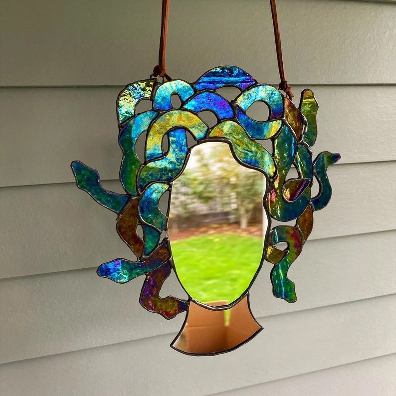 BowLift | Medusa Stained Glass Suncatcher Mirror
