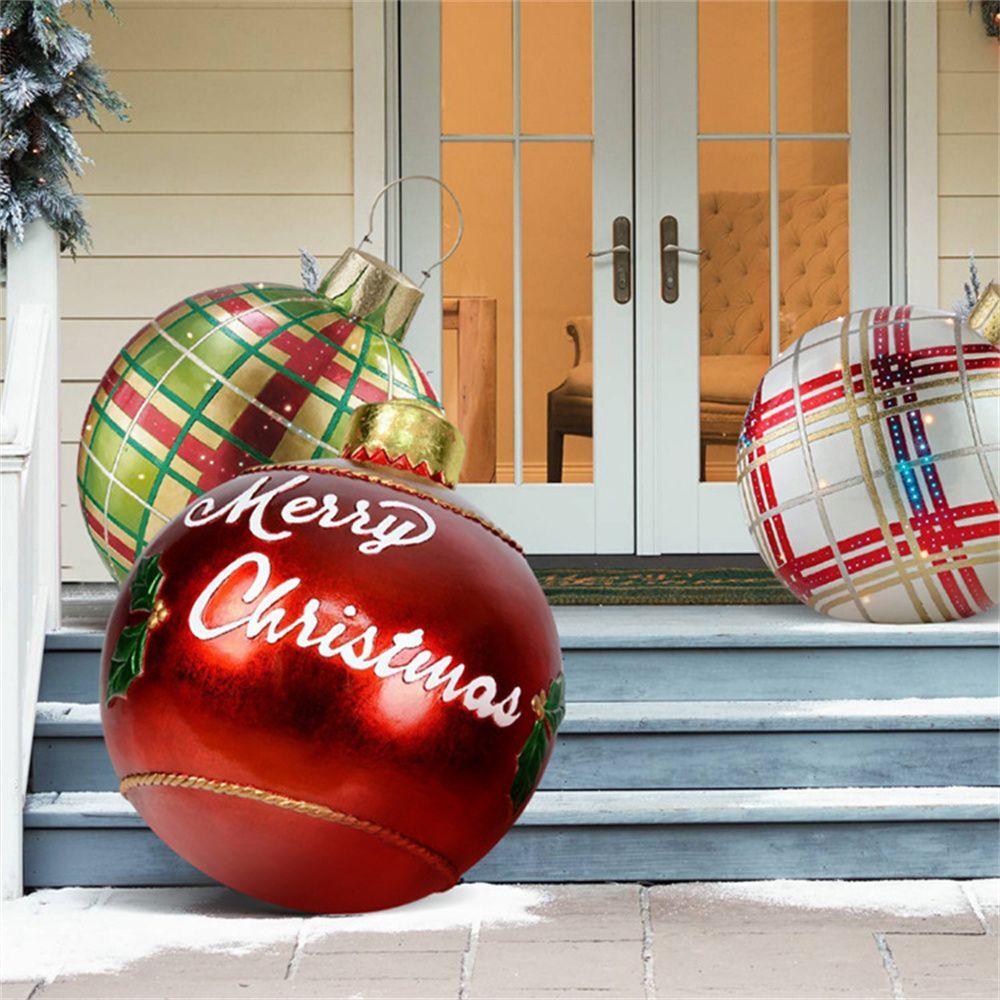BowLift | Inflatable Christmas decorative balls | PVC outdoor balls | Weatherproof & reusable | Various designs