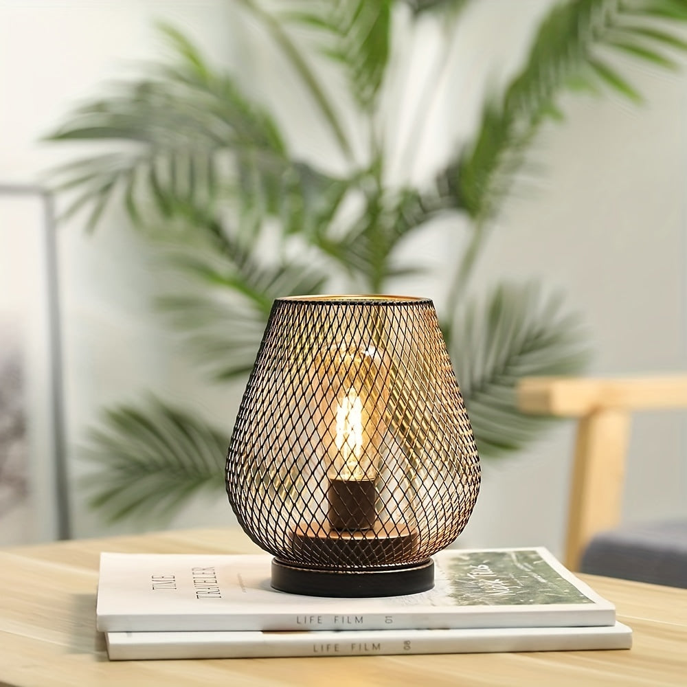 BowLift | RusticMesh Table Lamp Set – Industrial Style and Atmospheric Lighting