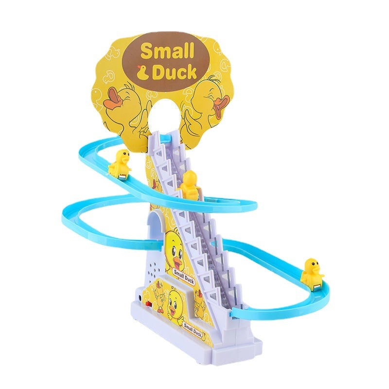 BowLift | Funny Automatic Stair-Climbing Ducklings Cartoon Race Track Set