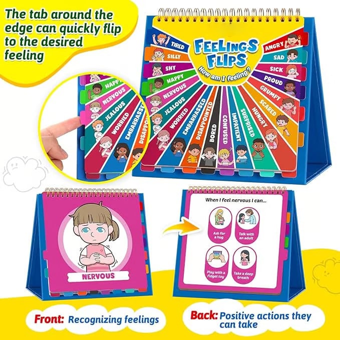 BowLift | Children's Feelings and Emotions Book – A Fun Flipbook for Emotional Awareness!