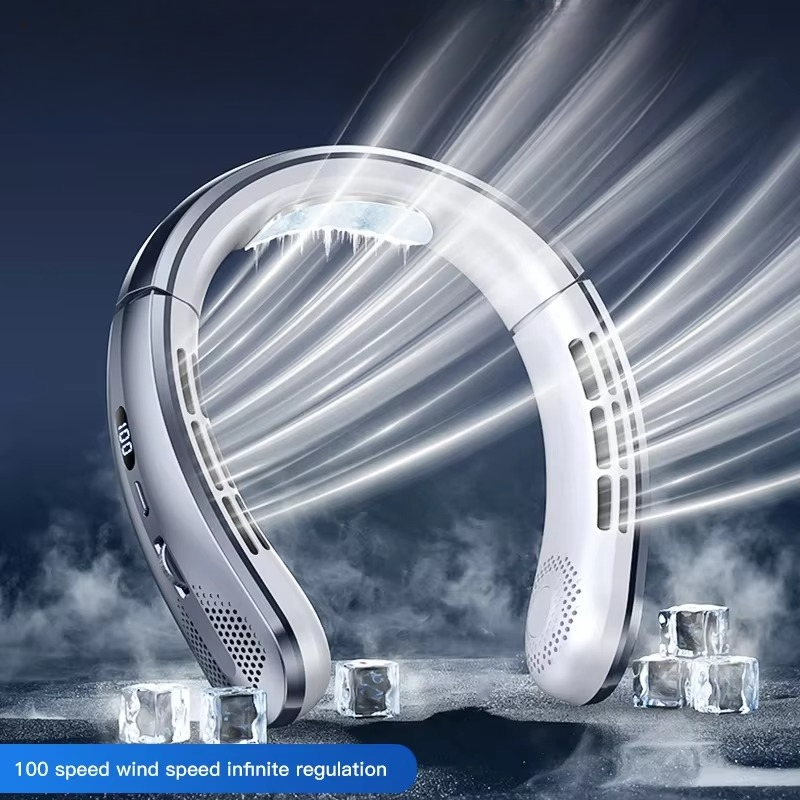 BowLift | Portable Neck Air Conditioner Cooling Fan Rechargeable Leafless Personal Wearable