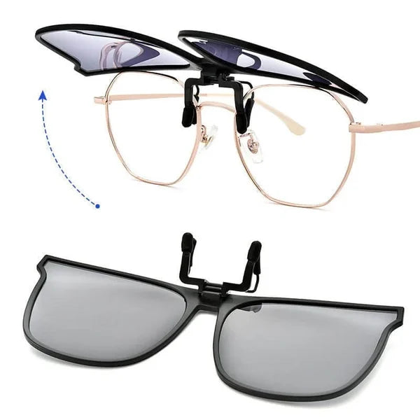 BowLift | OogZeker Clip-on Sunglasses – Lightweight Polarized UV400 Clip-on for Eyeglass Wearers