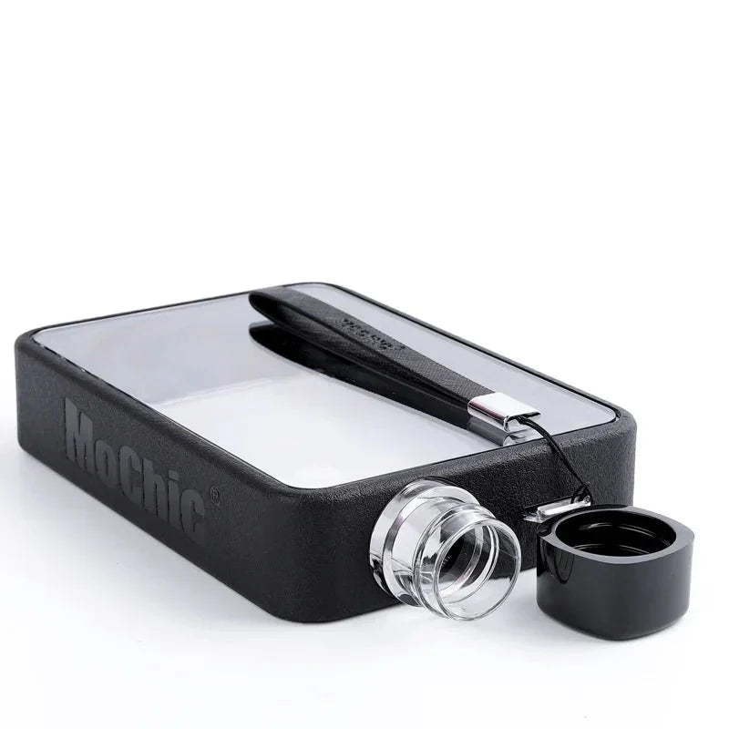 BowLift | Flat transparent water bottle