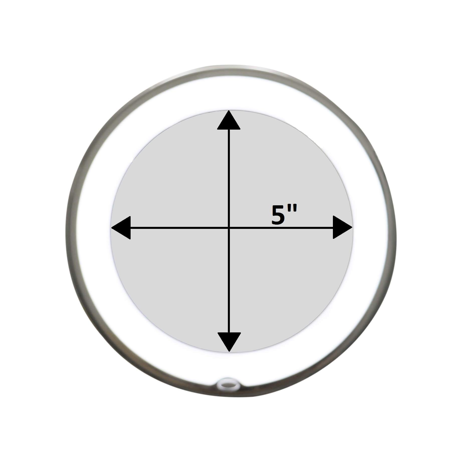 LED Magnifying Mirror with Flexible Gooseneck | 10x Magnification | Daylight LED | Makeup Mirror