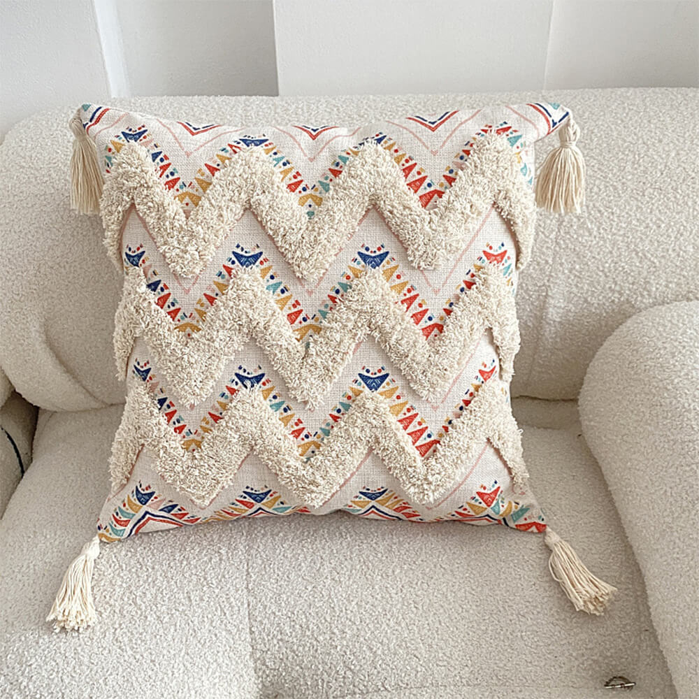 BowLift | Moroccan inspired decorative throw pillow with tassel