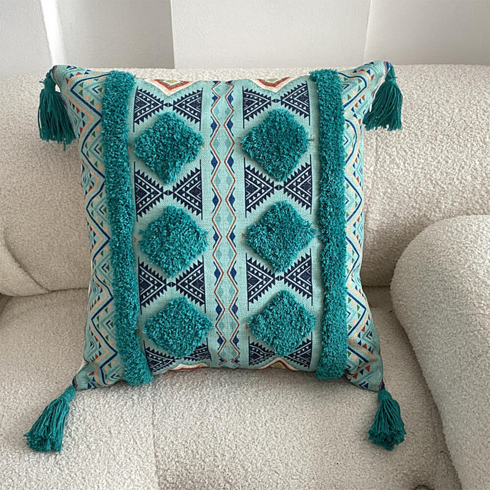 BowLift | Moroccan inspired decorative throw pillow with tassel