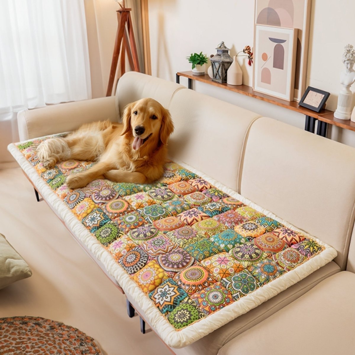 BowLift | GardenGuard – Elegant Sofa Protector with Non-Slip Backing for Style & Comfort