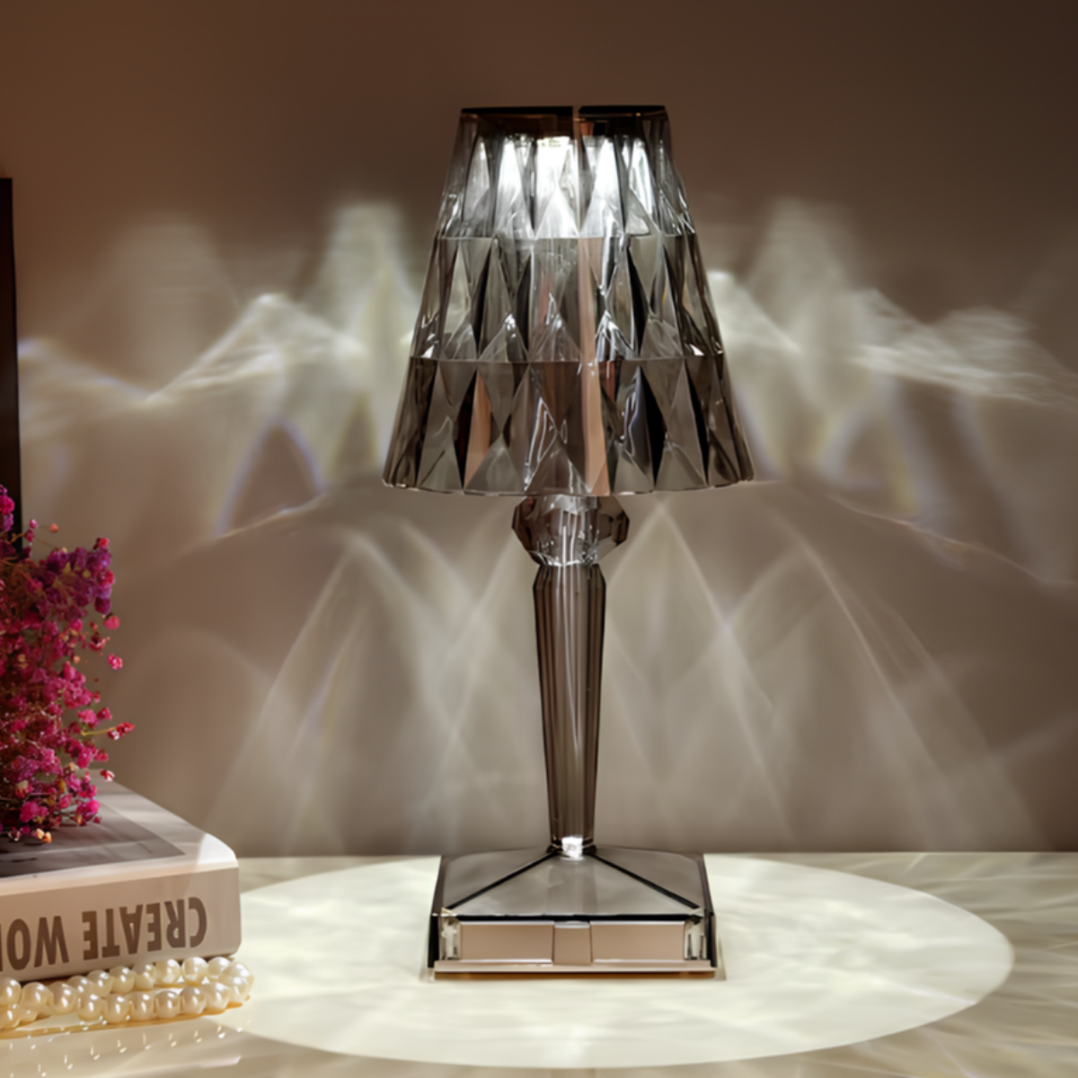 BowLift | Crystal Effect LED Table Lamp