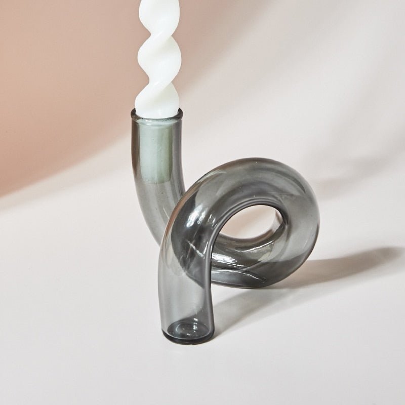 BowLift | Candle holder made of glass vase