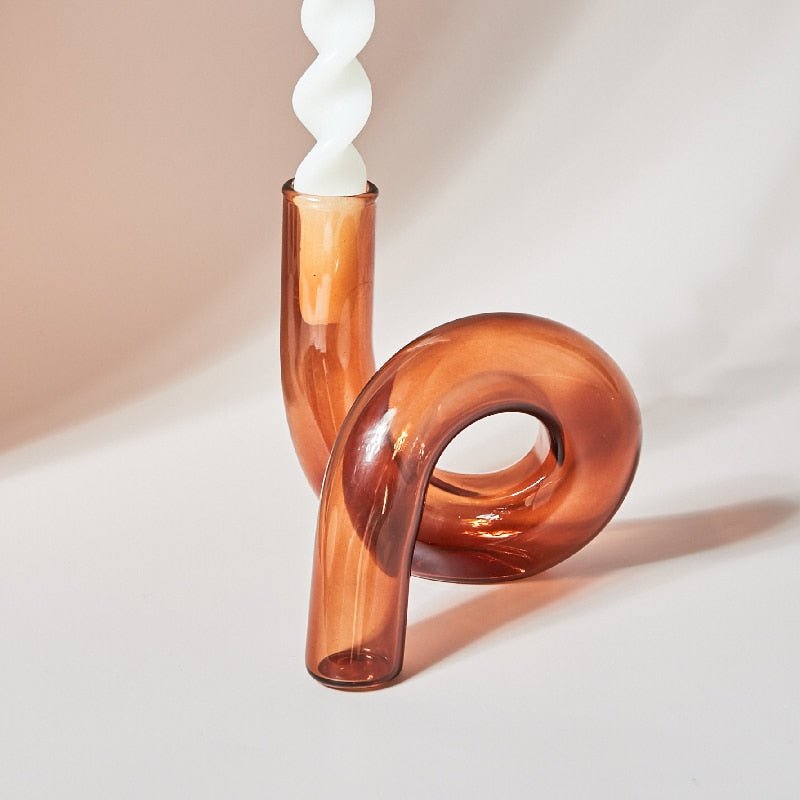 BowLift | Candle holder made of glass vase