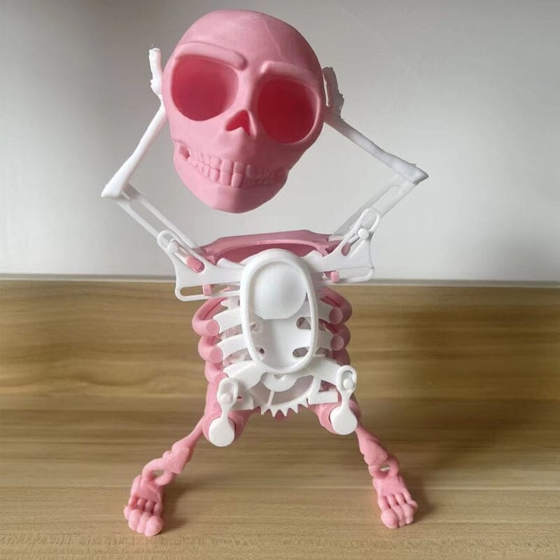 BowLift | 3D Dancing Skull Toy | Swinging Halloween Decoration | Fun Motion Figure | Durable Plastic | Party Gift