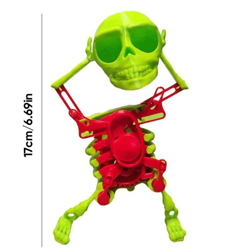 BowLift | 3D Dancing Skull Toy | Swinging Halloween Decoration | Fun Motion Figure | Durable Plastic | Party Gift