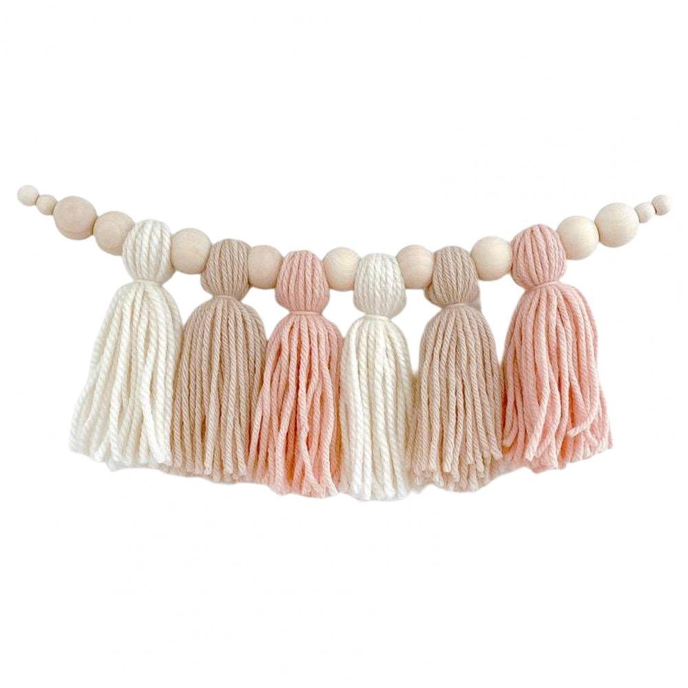 BowLift | Glow String Baby Room Garland – Soft Wooden Bead Decoration for a Calm and Magical Atmosphere