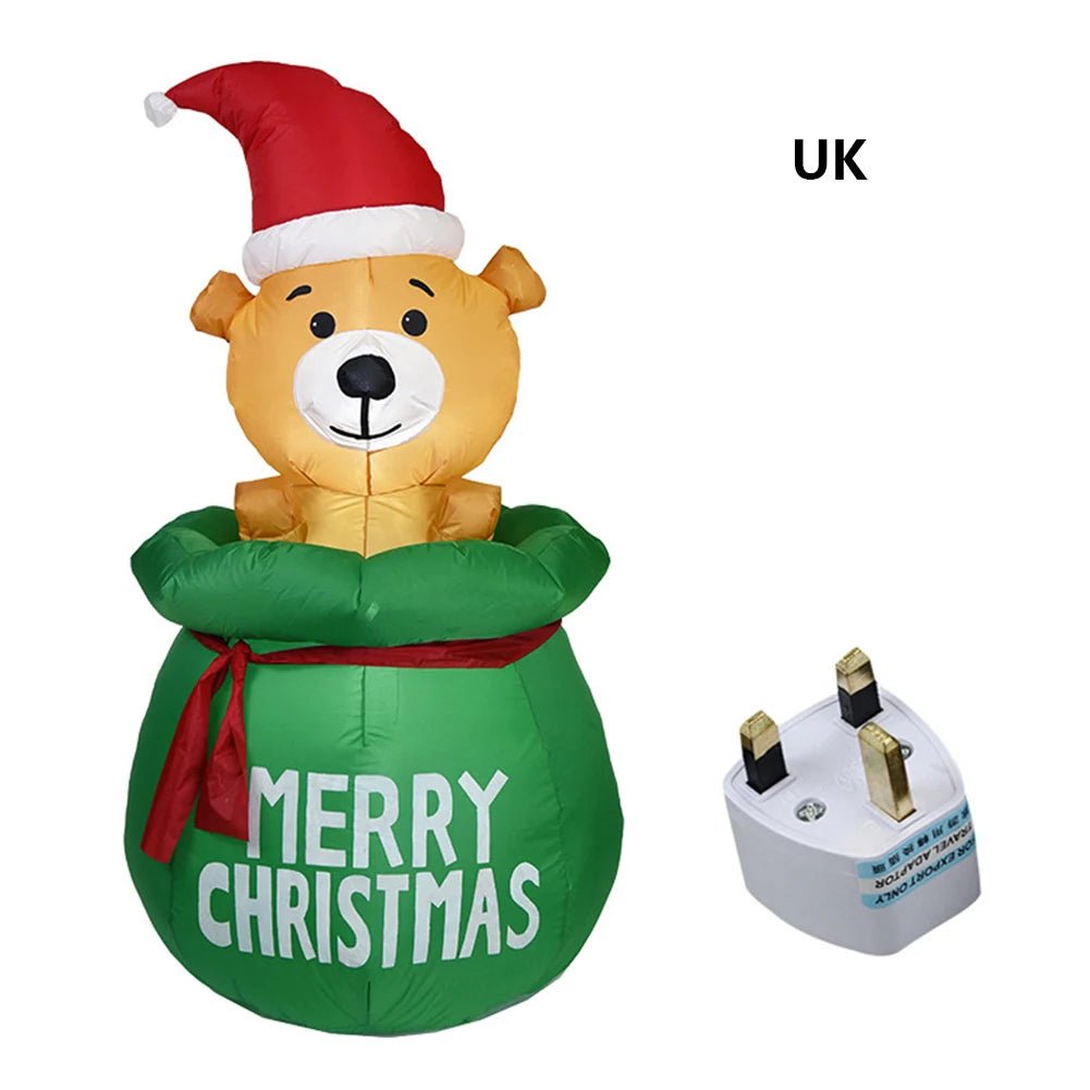 BowLift | Glowing LED Inflatable Christmas Tree & Elf – Festive Outdoor Ornament for Magical Parties & New Year Cheer