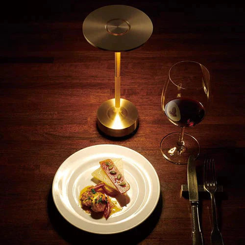 BowLift | Table lamp gold metal wireless LED light