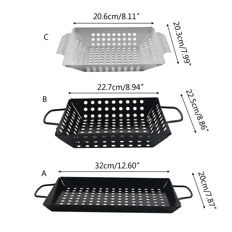 BowLift | GRILL BASKET – Non-Stick BBQ Tool for Easy Grilling