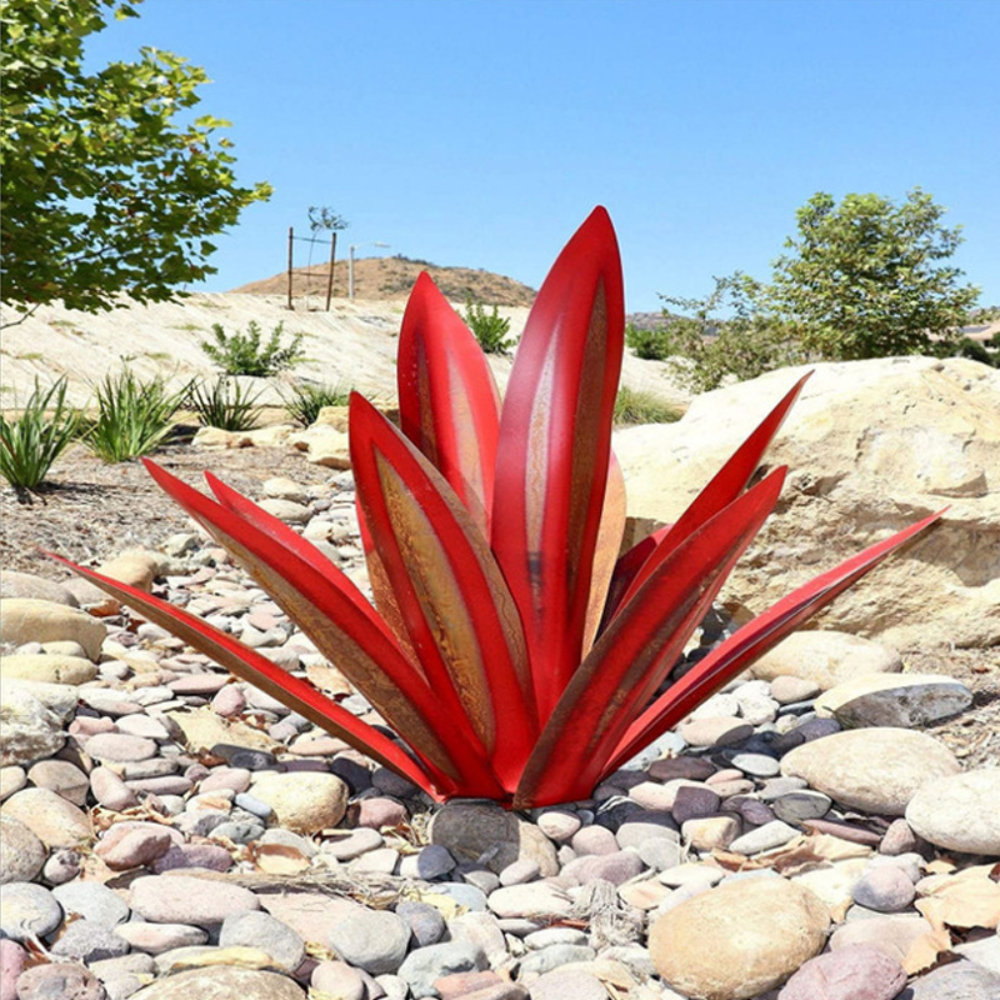 BowLift | Handmade Agave Decorative Plant, Natural Polystone Design