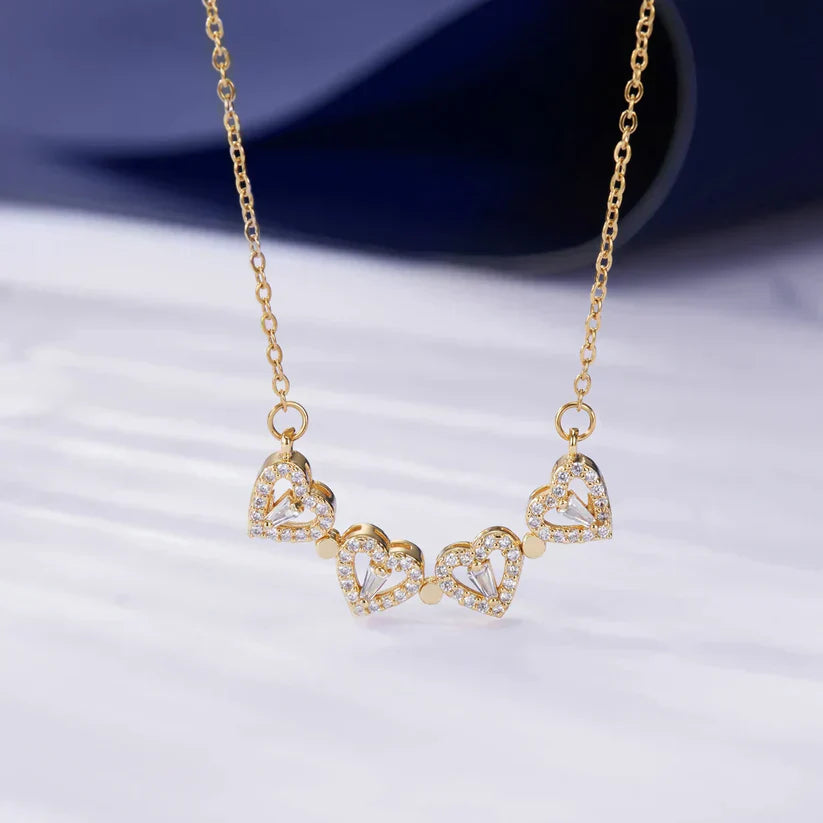 BowLift | Heart-shaped necklace with crystals
