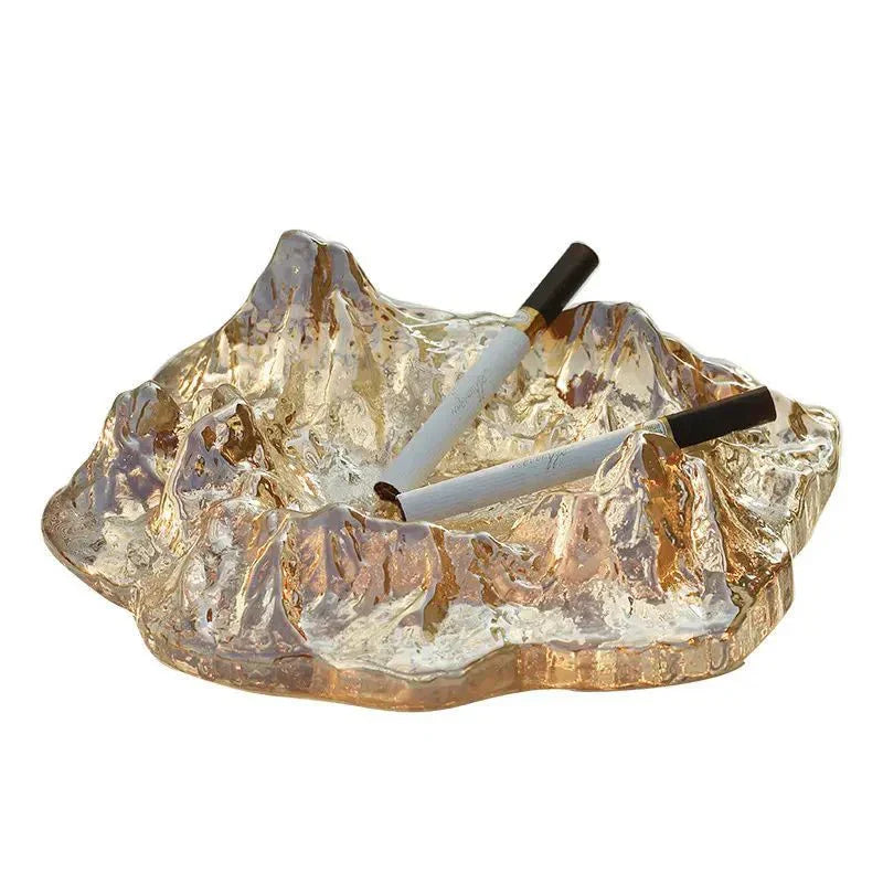 BowLift | Ashtray decoration made of mountain glass in ice style