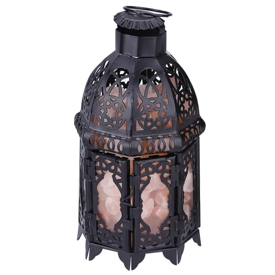 BowLift | Vintage Iron Salt Rock Tabletop Lamp