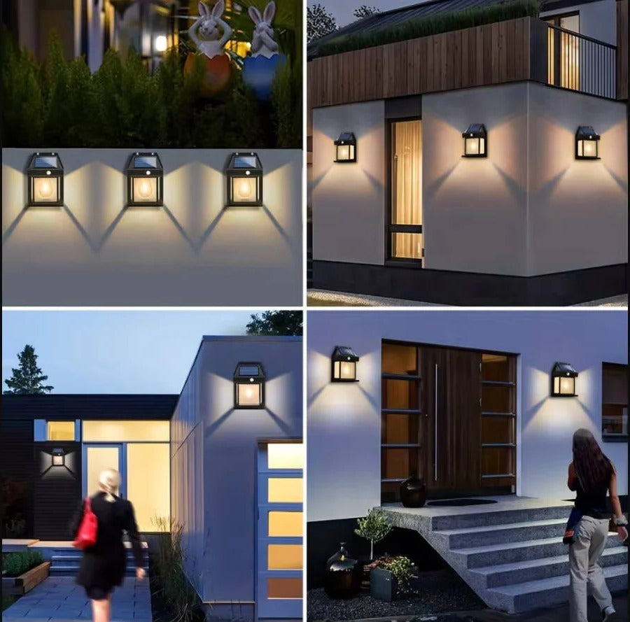 BowLift | 2 Set Solar Wall Lamp Outdoor