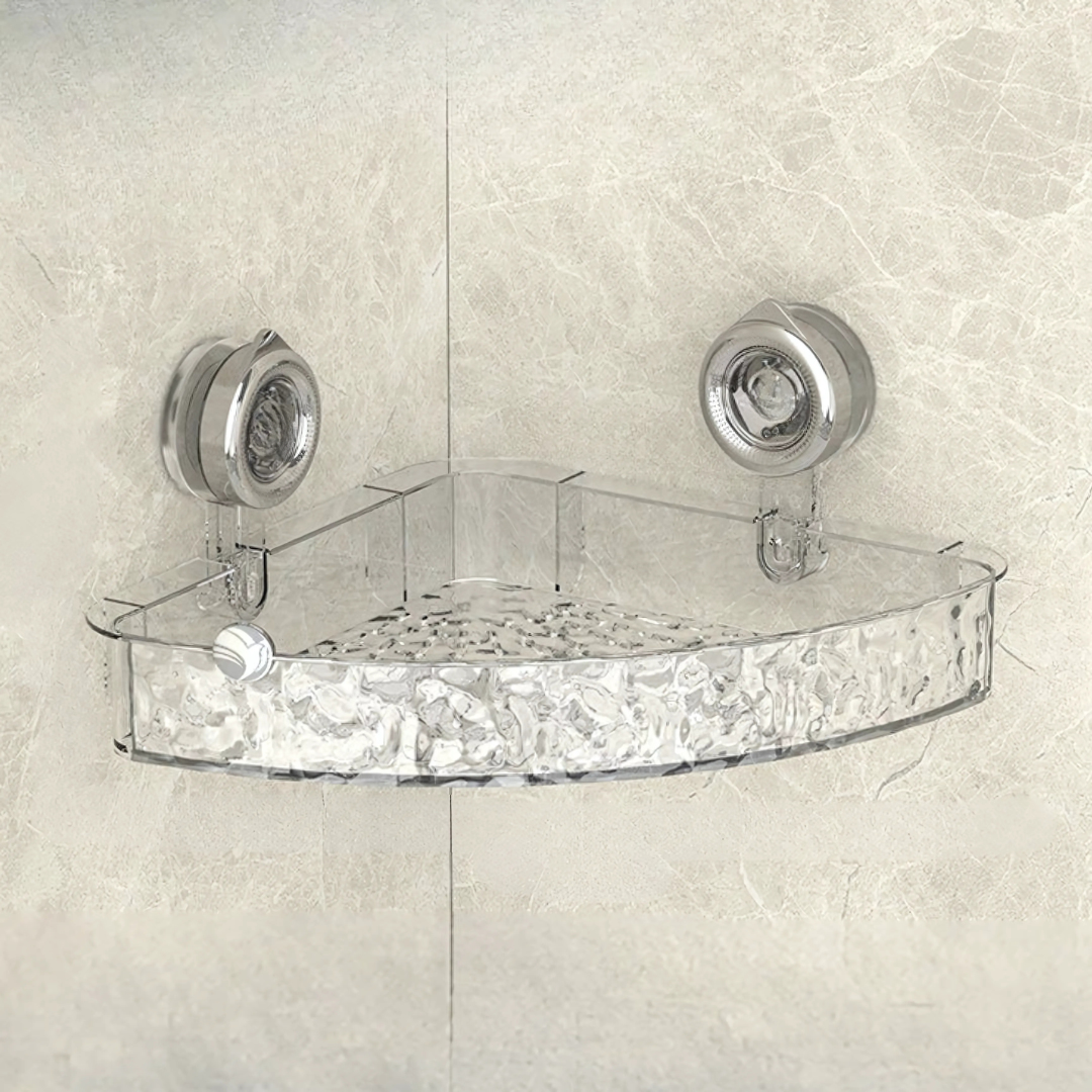 BowLift | Shower Caddy Corner Suction Bathroom Shelf