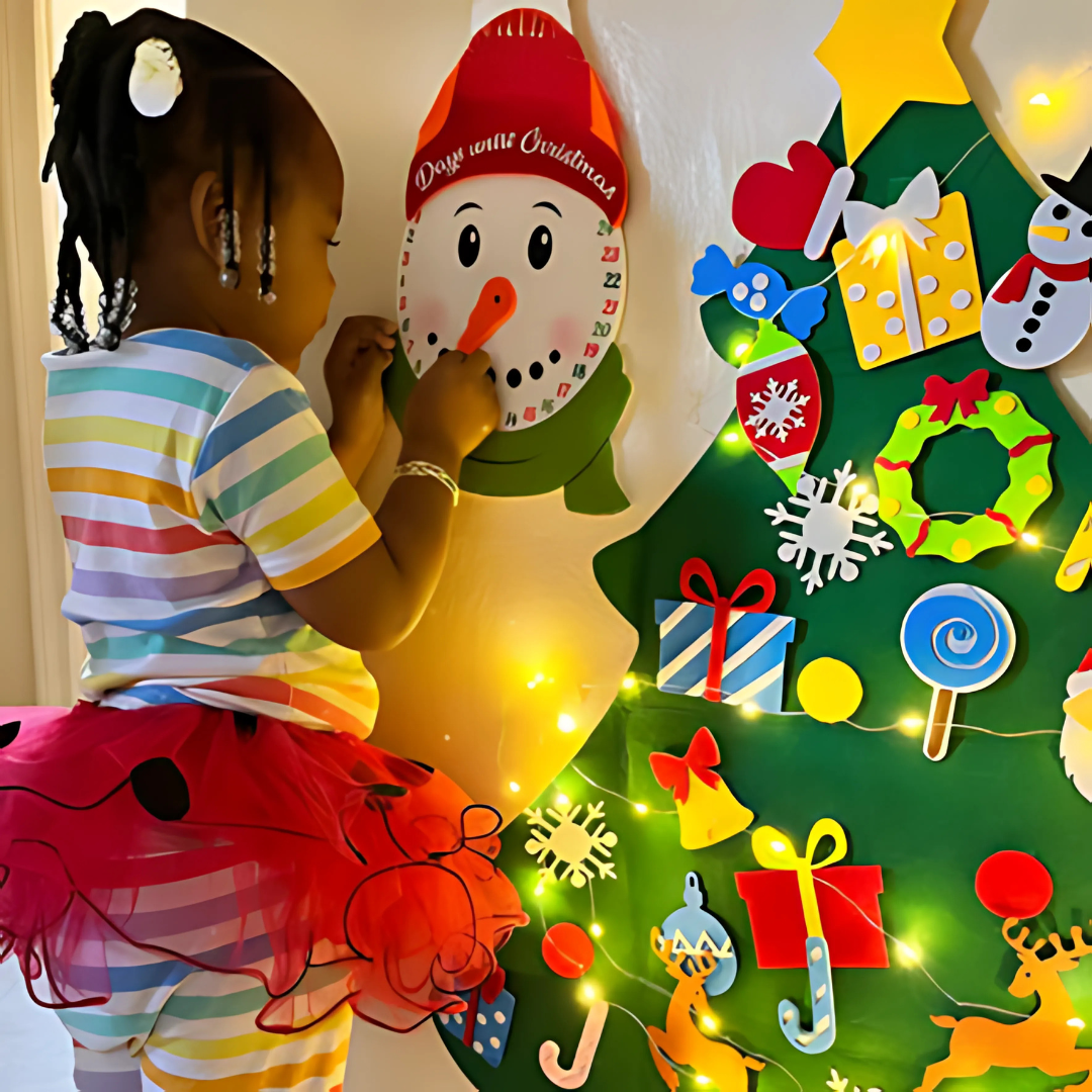 BowLift | Felt Christmas Tree with Ornaments for Kids