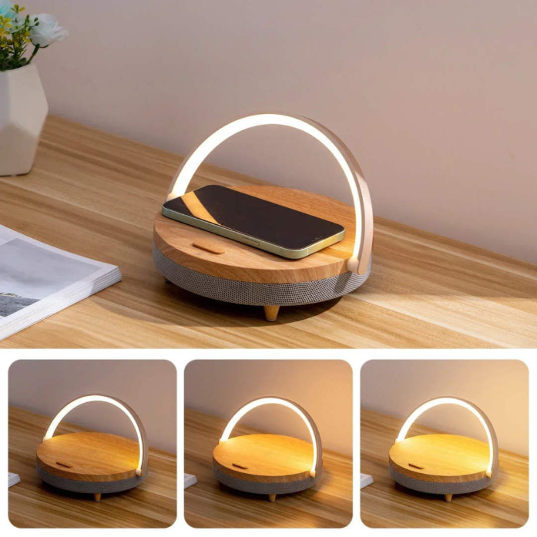BowLift | Table Lamp with Wireless Charger and Bluetooth Speaker