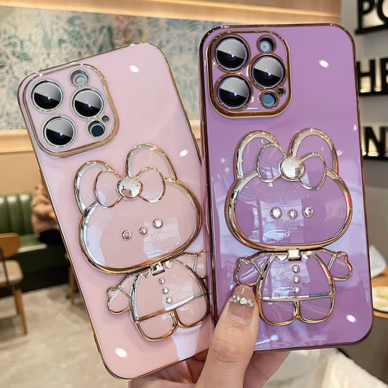 BowLift | 3D Bunny Korean Style Mirror iPhone Case