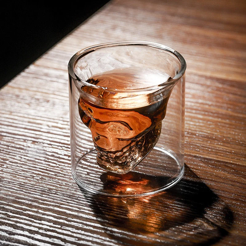 BowLift | 3D Skull Head Double Drinking Glass