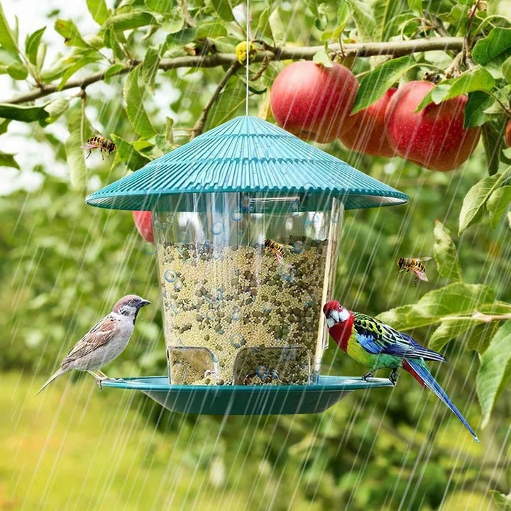 BowLift | Hanging Bird Feeder with Automatic Seed Dispenser