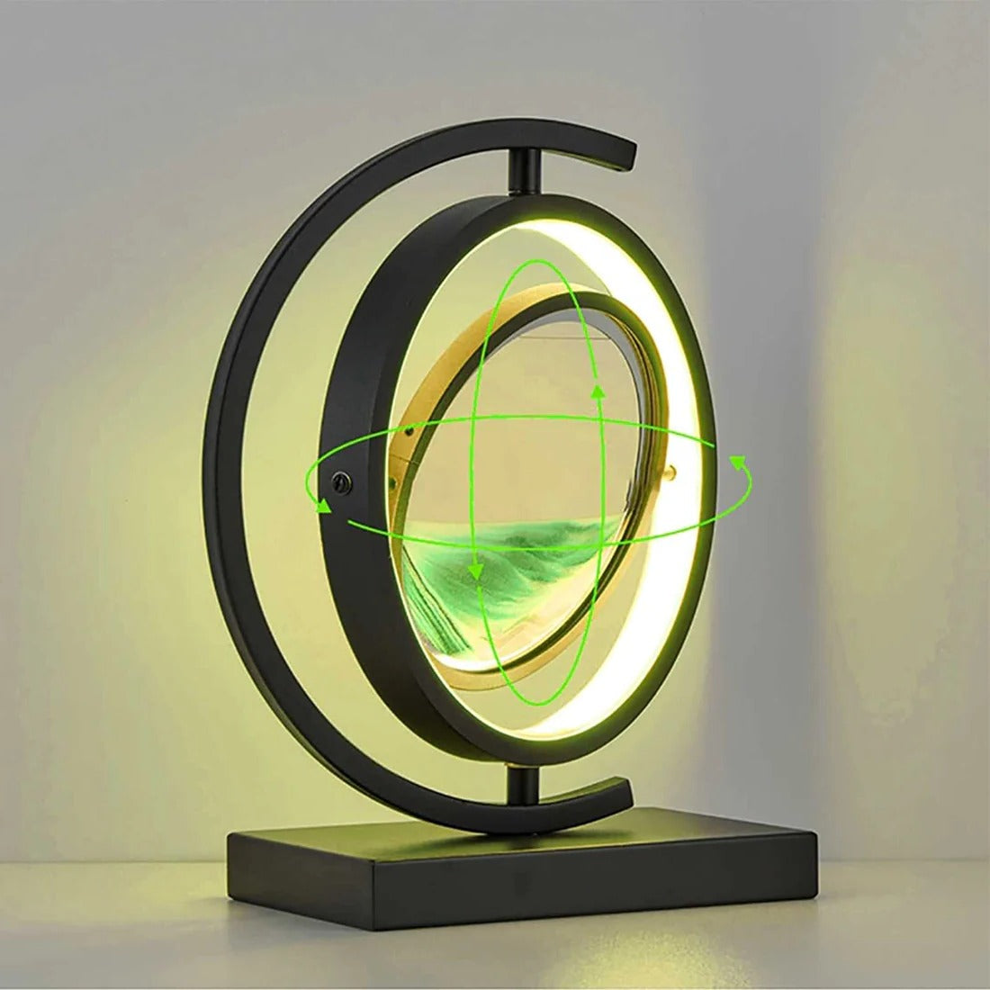 BowLift | 3D Hourglass LED Lamp, Mesmerizing Sand Art for Home Decor